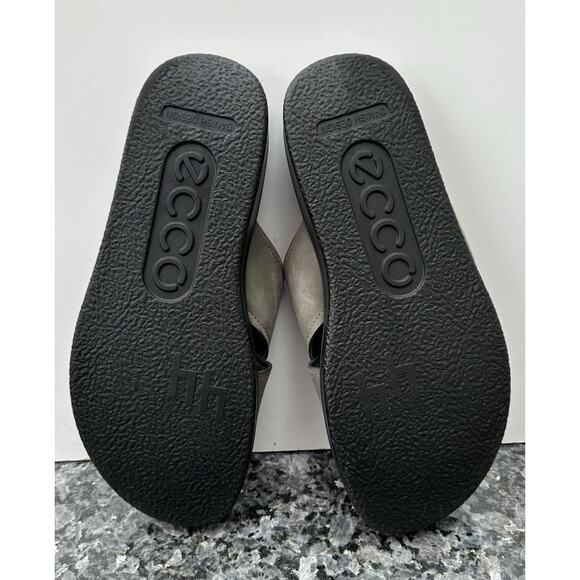 ECCO Leather Flowt Cross Strap Men\'s Sandals Size US 10 $120 Green/ Gray/ Black main image 5